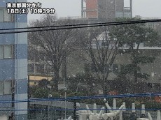 
都心も本格的な雪に　積雪の心配はなし
        