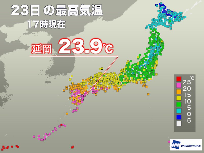 
まるで春？九州では記録的な強い雨と高温
        