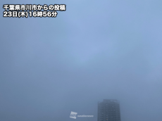 
関東は24日(金)の朝まで霧に注意
        