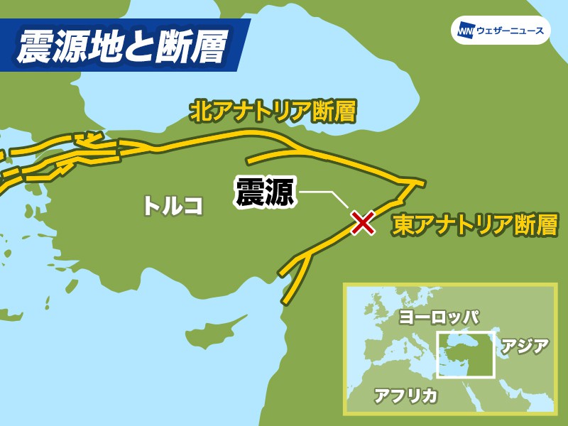 
トルコ東部でM6.7　震源は東アナトリア断層付近
        