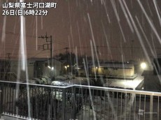 
関東甲信は冷たい雨や雪に　東京都心は雪が混じっても積雪なし
        
