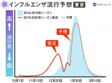 
流行中のインフルエンザ 患者数は先週より2万人増
        