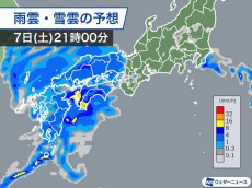 
夜は西日本の全域が雨に　関東も夕方以降は再び雨
        