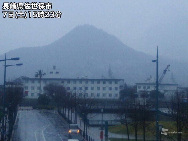 
九州はやや強い雨　雨の範囲はまもなく近畿へ
        