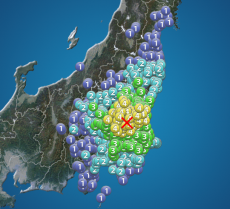 
埼玉、群馬、千葉、茨城、栃木で震度4　津波の心配なし
        