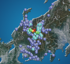
岐阜県飛騨地方で震度4の地震　津波の心配なし
        