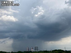 
関東で「雨柱」が出現　東京都心では雨の可能性低く
        