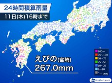 
九州はすでに雨量200mm超　梅雨入り直後の大雨は週末まで警戒
        