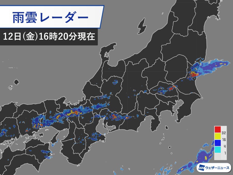 
東日本や西日本で局地的に激しい豪雨に　危険な「アーチ雲」も
        