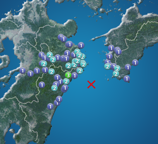 
宮崎県で震度3の地震発生
        