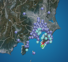 
千葉県で震度3の地震発生
        