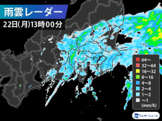 
関東は梅雨空　午後も冷たい雨続く
        