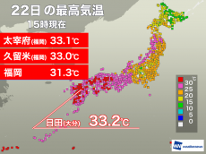 
西日本で梅雨の晴れ間　福岡は6日ぶりの真夏日
        