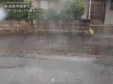 
新潟県で局地的に激しい雨　発達した雨雲は今夜にかけて東北へ
        