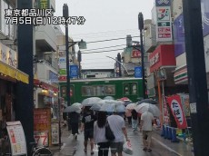 
東京　4週連続で雨の日曜日に
        