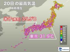 もう梅雨は明けた？　京都や宮崎など今年最多の10地点で35℃以上の猛暑日
