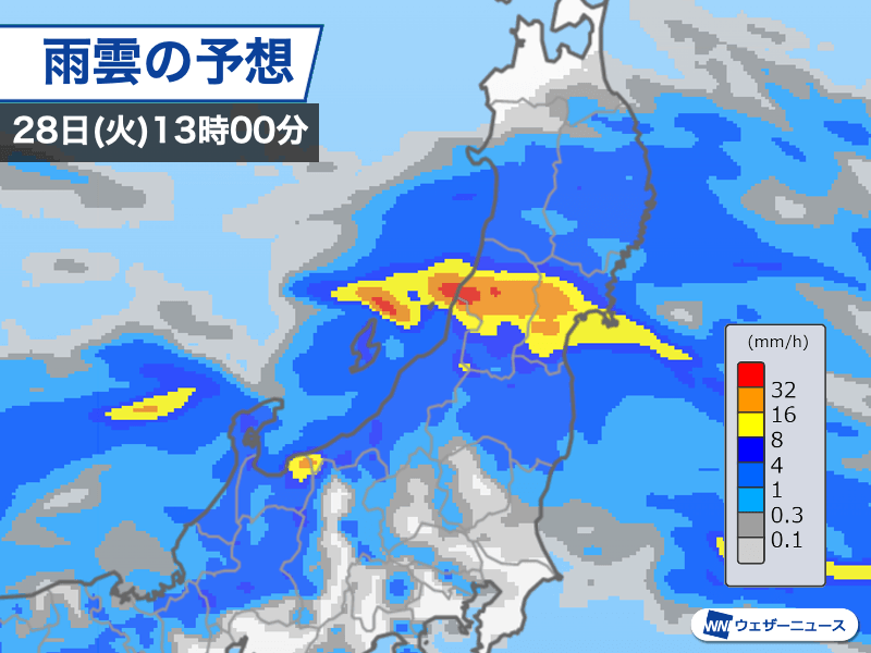 東北・北陸で総雨量300mm近い大雨　河川氾濫や土砂災害に警戒