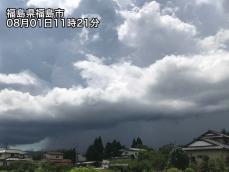 東北でゲリラ豪雨　東京など首都圏も天気急変に注意