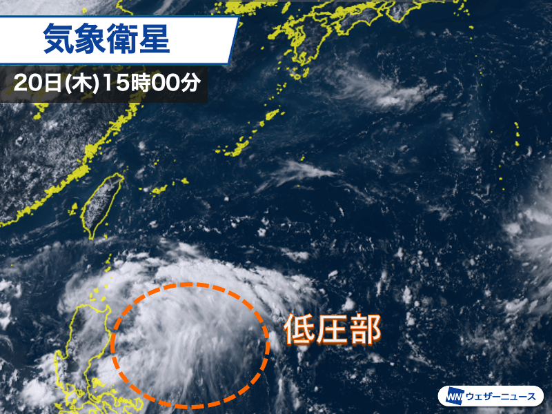 フィリピンの東で今後台風発生の可能性あり、動向注意