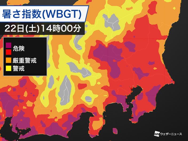 東京都と神奈川県に熱中症警戒アラート発表　連日の猛暑に警戒