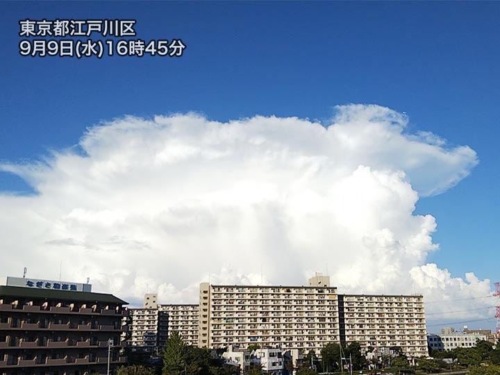 関東に巨大 かなとこ雲 が出現 千葉 茨城で局地的に激しい雨 記事詳細 Infoseekニュース