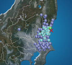 茨城県で震度3の地震発生