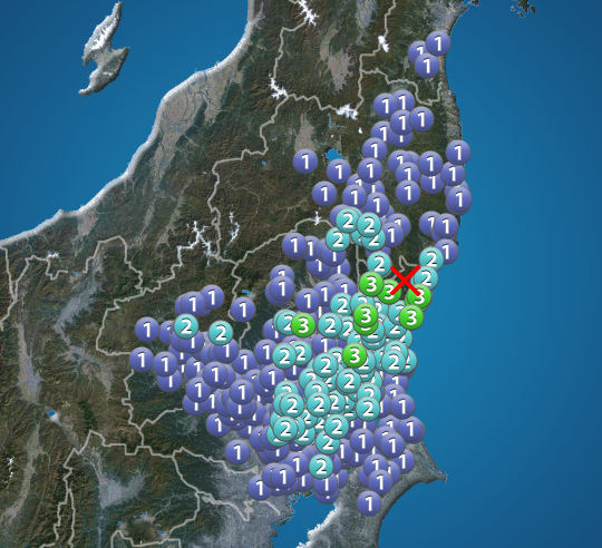 茨城県・栃木県で震度3の地震発生