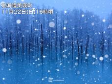 北海道・美瑛町で雪に白く染まる「青い池」　
