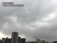 東京など関東でパラパラと雨　強まる心配はなく18時頃までには止む