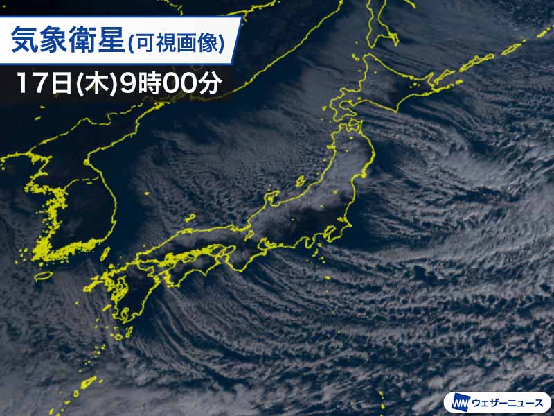 ＜動画＞日本海を埋め尽くす雪雲で記録的大雪　寒波が落ち着く兆しも
