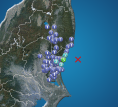茨城県で震度3の地震発生
