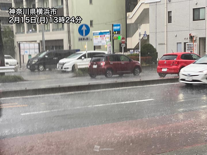 東京や横浜で強雨のピークに　神奈川県には大雨警報が発表