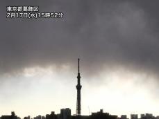東京などにわか雨の可能性　北関東は寒気の影響で雪の所も