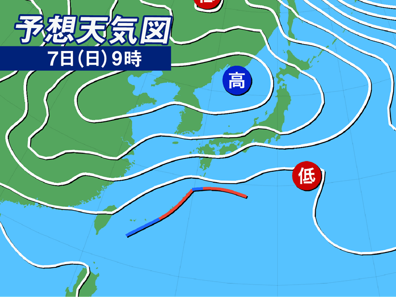 週明けにかけて東日本から西日本はスッキリせず　関東は寒暖差が大きい