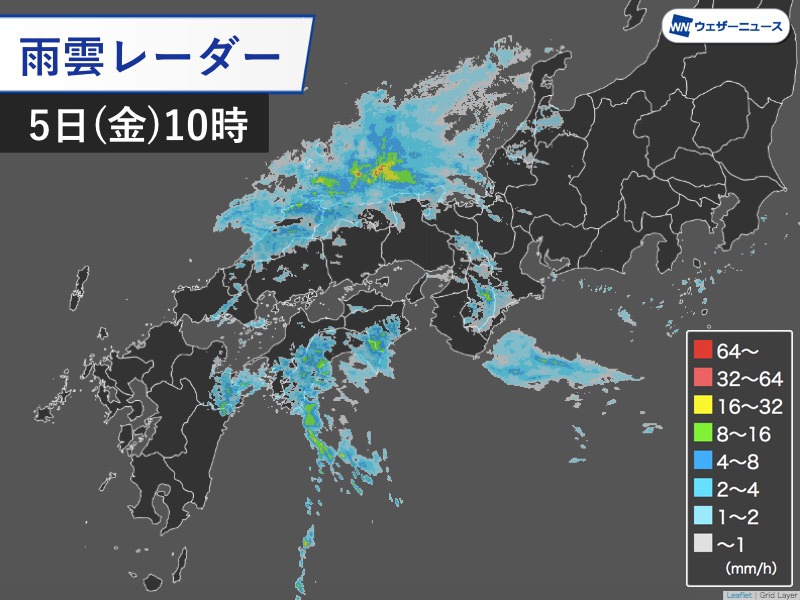 西日本は局地的に強い雨　東京など関東も帰宅時間は雨に