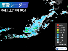 沖縄は前線の影響で夜にかけて雨　一時的に強まることも