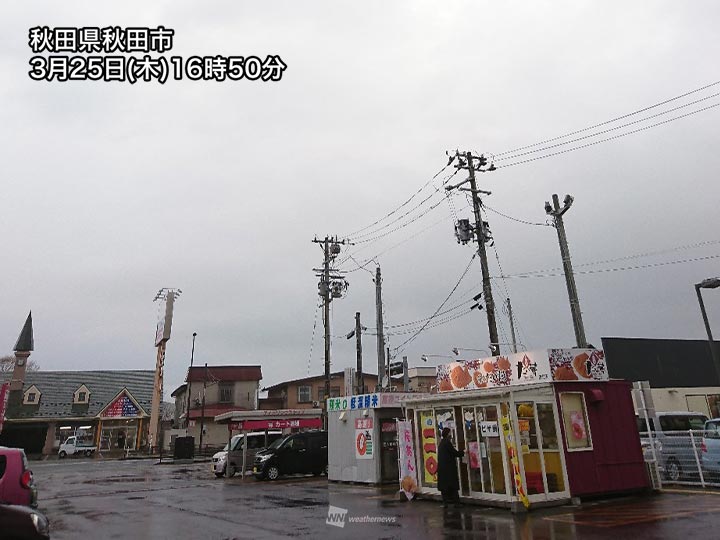 東北で局地的に強い雨　今夜にかけて落雷にも注意