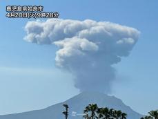 鹿児島・桜島で今年60回目の爆発　噴煙は海抜3000mを超える