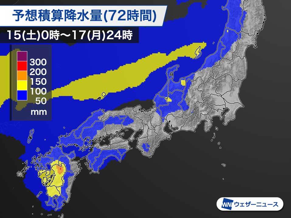 梅雨前線が北上　週末は九州で大雨のおそれ