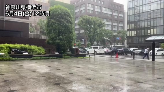 関東で雨が強まる　夕方にかけて横殴りの雨に注意