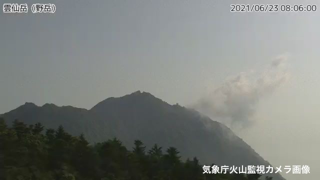 長崎県・雲仙普賢岳付近で再び低周波地震　今月4日に続く発生