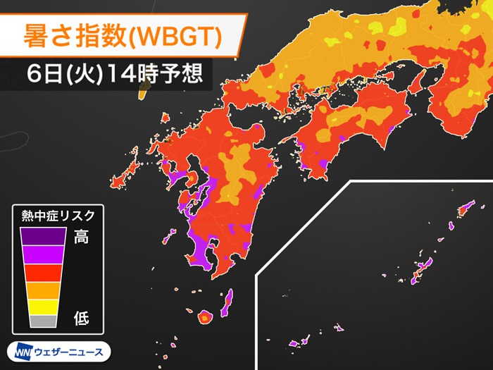 熱中症警戒アラート発表　今日も九州や沖縄は熱中症対策を