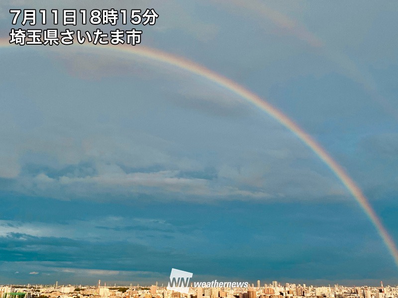 東京や埼玉でダブルレインボー ゲリラ豪雨はようやく収まる 記事詳細 Infoseekニュース