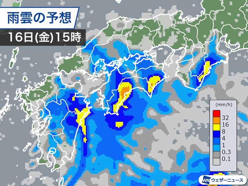 明日にかけて西日本は大雨警戒　寒冷渦と湿った風のダブルパンチ