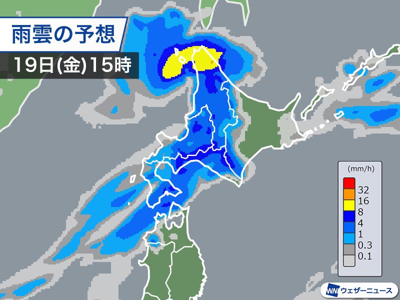 北日本は日本海側で雨が降り出す　明日は雷雨や突風などに注意