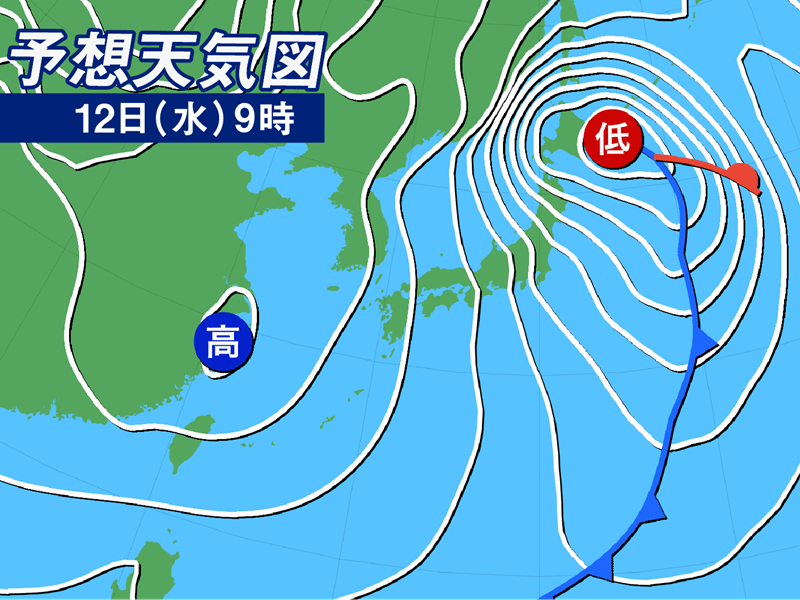 三連休明けは大荒れの天気に　北海道は道東でも大雪のおそれ