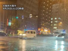 九州南部は3時間で100mm超の大雨　大阪周辺も土砂降りに