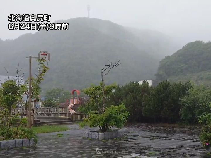 北海道は激しい雨に警戒　東北から西日本も局地的に雷雨