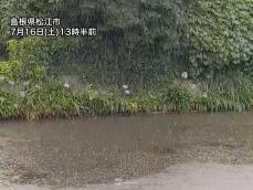 中国地方で局地的に雨雲が急発達　島根や岡山に大雨警報