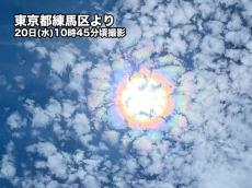東京など関東でうろこ雲に光環　午後も観測のチャンス